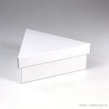 St&uuml;lpdeckelverpackung 414 Triangel - Gr&ouml;&szlig;e 01 wei&szlig; geschlossen